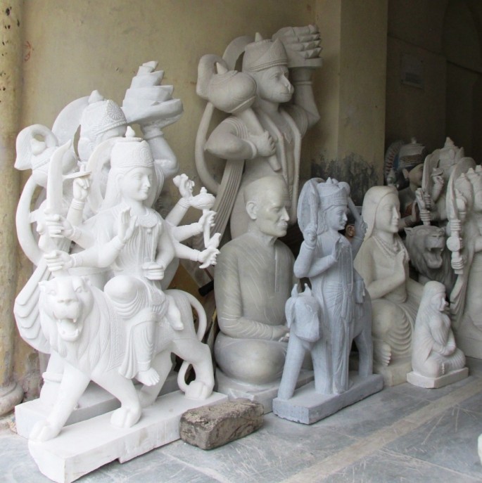 Скульптурная мастерская. Индийские скульптуры.